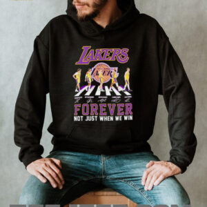 Lakers Abbey Road forever not just when we win hoodie2