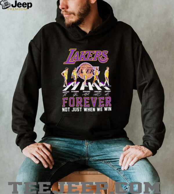 Lakers Abbey Road forever not just when we win hoodie