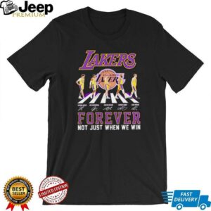 Lakers Abbey Road forever not just when we win hoodie4