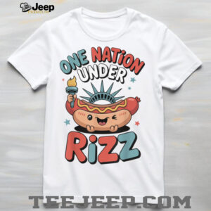Land of the Rizz Funny Patriotic Day 4th Of July USA Flag T Shirt