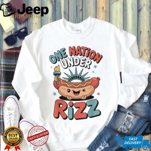 Land of the Rizz Funny Patriotic Day 4th Of July USA Flag T Shirt