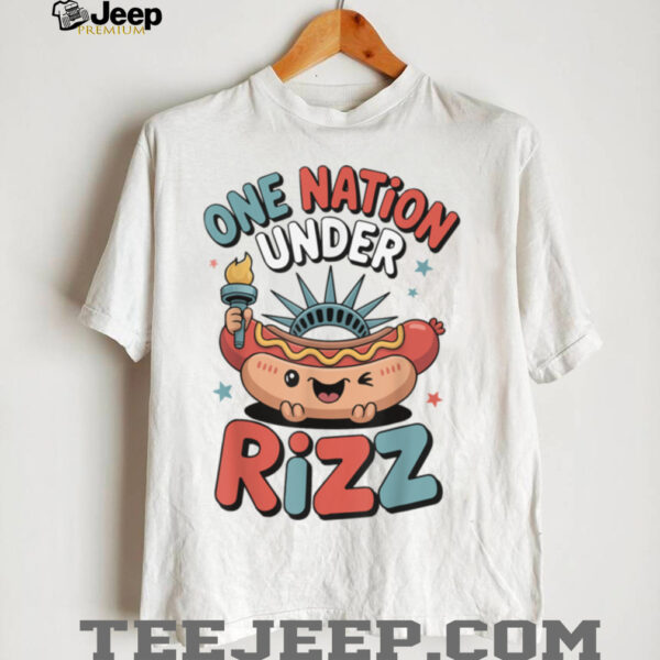 Land of the Rizz Funny Patriotic Day 4th Of July USA Flag T Shirt