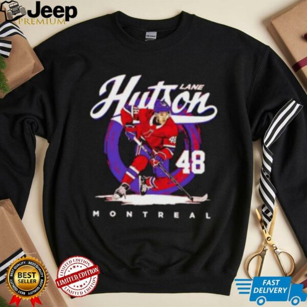 Lane Hutson Montreal Canadaiens Brush Signature Shirt