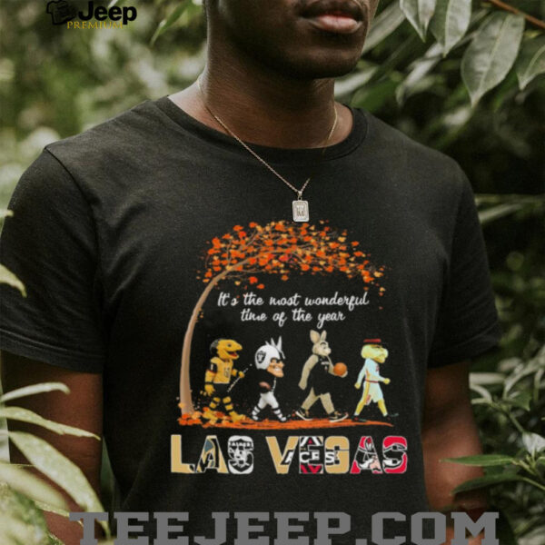 Las Vegas Sports Teams Mascot Abbey Road It’s The Most Wonderful Time Of The Year Shirt