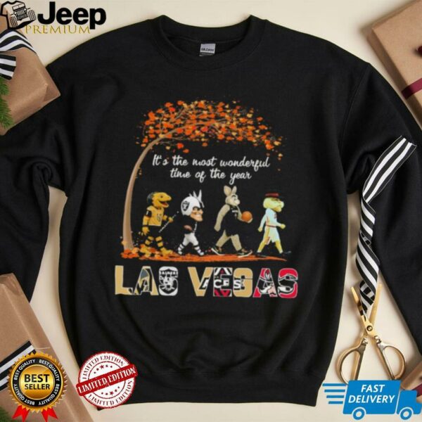 Las Vegas Sports Teams Mascot Abbey Road It’s The Most Wonderful Time Of The Year Shirt