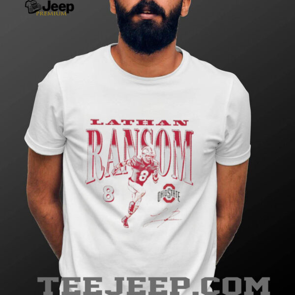 Lathan Ransom Ohio State football signature shirt