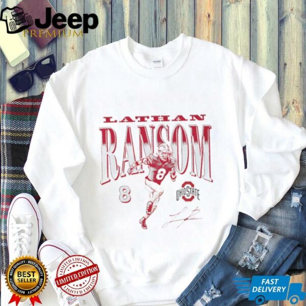 Lathan Ransom Ohio State football signature shirt