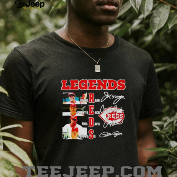 Legends Cincinnati Reds Joe Morgan Johnny Bench Eric Davis Pete Rose shirt