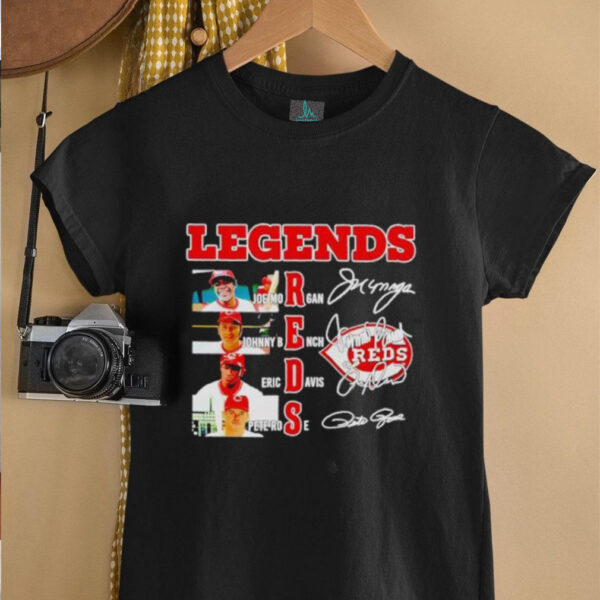 Legends Cincinnati Reds Joe Morgan Johnny Bench Eric Davis Pete Rose shirt