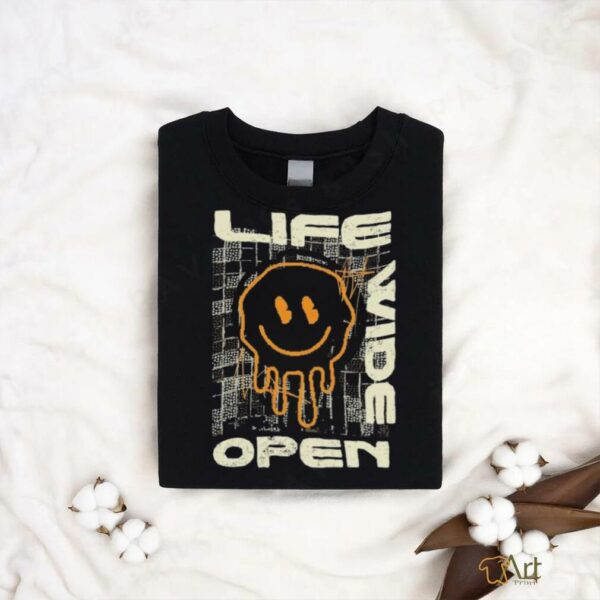 Life Wide Open Icon Smiley Cboystv T shirts