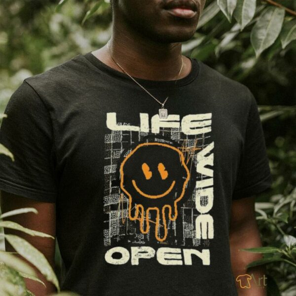 Life Wide Open Icon Smiley Cboystv T shirts