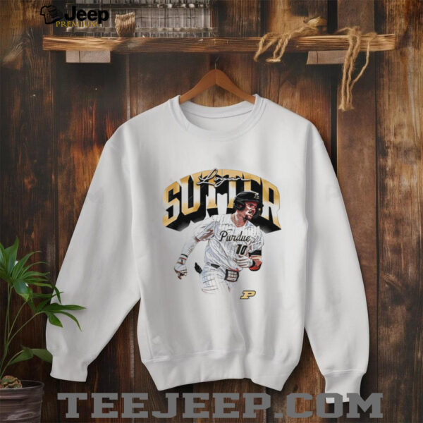 Logan Sutter Purdue Boilermakers collage shirt