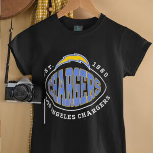 Los Angeles Chargers BOSS X NFL Black Trap T Shirt0