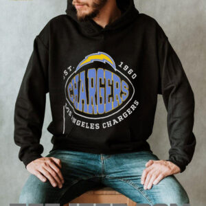Los Angeles Chargers BOSS X NFL Black Trap T Shirt1