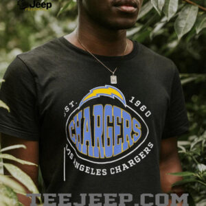 Los Angeles Chargers BOSS X NFL Black Trap T Shirt3