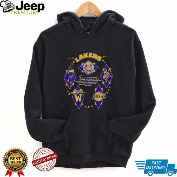 Los Angeles Lakers Purple Gold Western Conference Legacy Graphic Shirt
