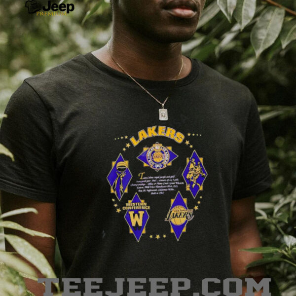 Los Angeles Lakers Purple Gold Western Conference Legacy Graphic Shirt