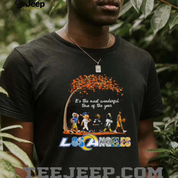 Los Angeles Sports Teams Mascot Abbey Road It’s The Most Wonderful Time Of The Year Shirt