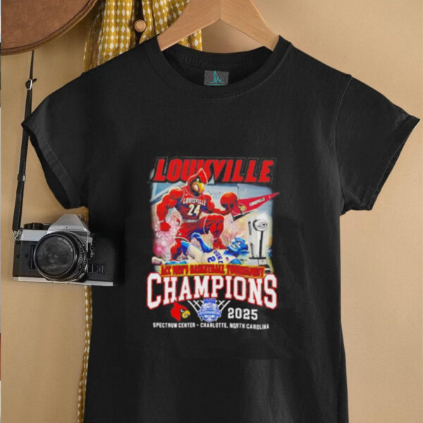 Louisville Cardinals ACC Men’s Basketball Tournament Champions 2025 mascot shirt