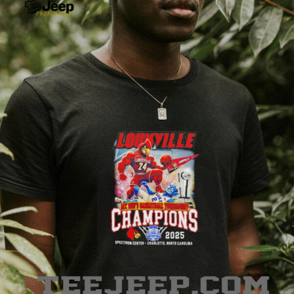Louisville Cardinals ACC Men’s Basketball Tournament Champions 2025 mascot shirt