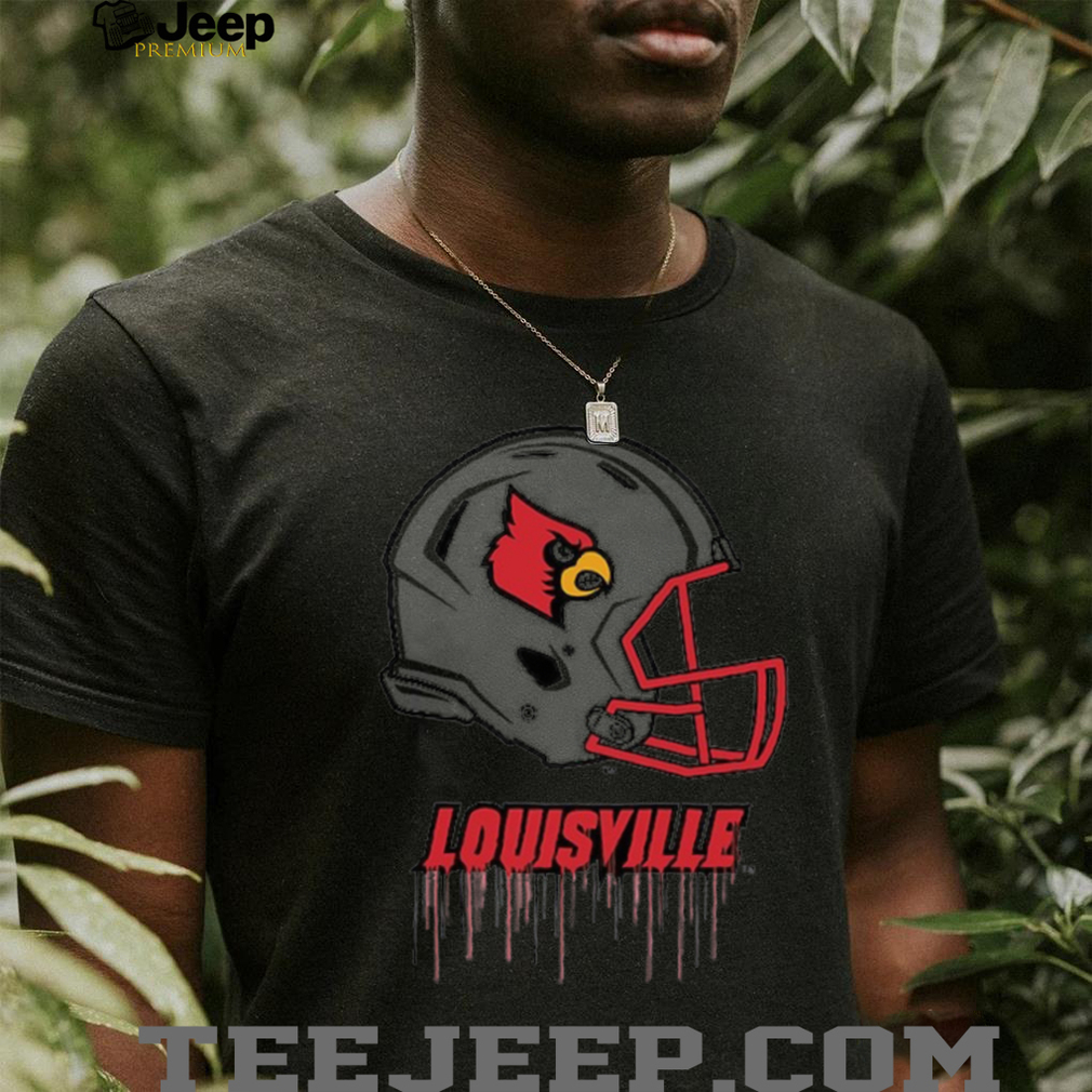 Louisville Cardinals Infant Dripping Football T Shirt Louisville Cardinals Infant Dripping Football T Shirt