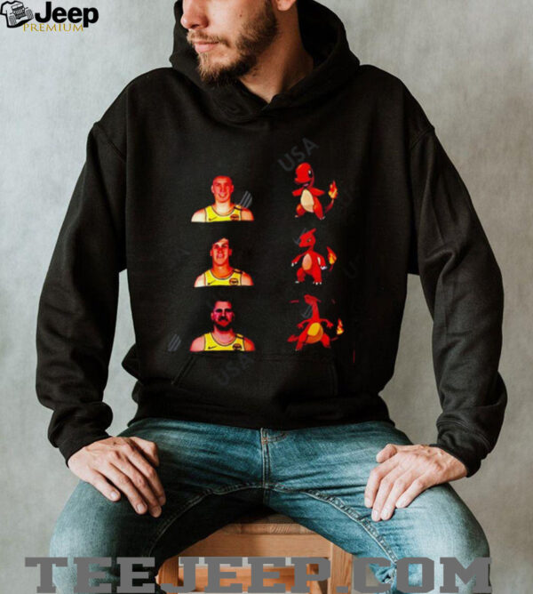Luka Doncic Lakers Charmander evolution meme shirt