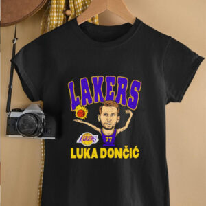 Luka Doncic Los Angeles Lakers caricature shirt2