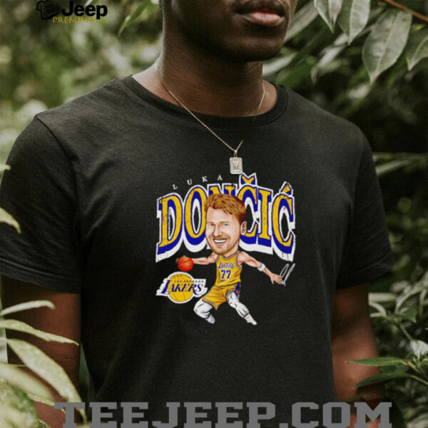 Luka Doncic Los Angeles Lakers cartoon hoodie