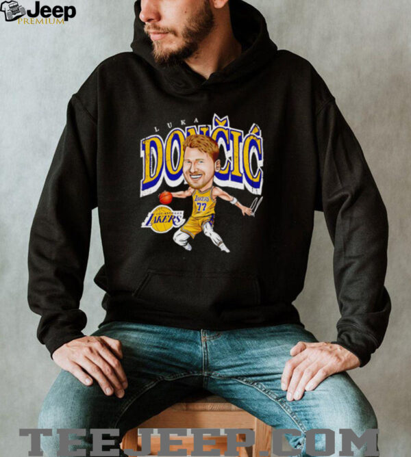 Luka Doncic Los Angeles Lakers cartoon hoodie