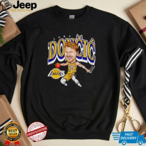 Luka Doncic Los Angeles Lakers cartoon hoodie3