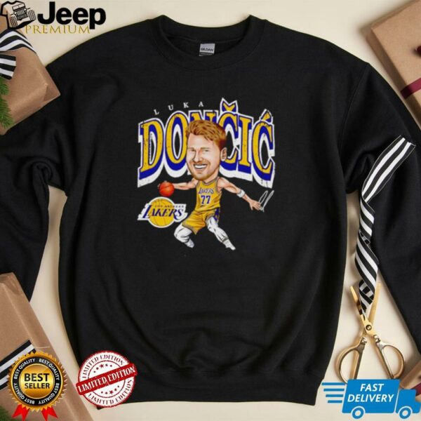 Luka Doncic Los Angeles Lakers cartoon hoodie