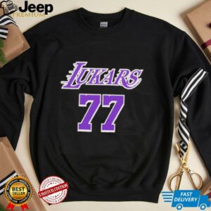 Lukars 77 Luka Doncic Los Angeles Lakers shirt3