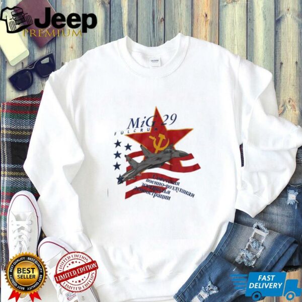 MIG fulcrum 29 flag shirt