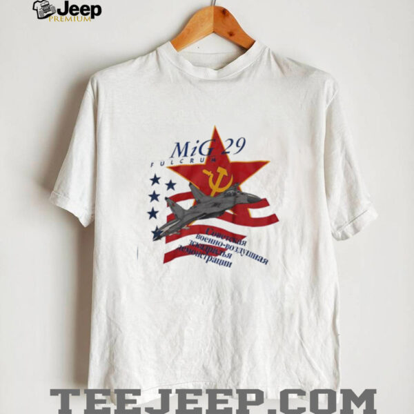 MIG fulcrum 29 flag shirt