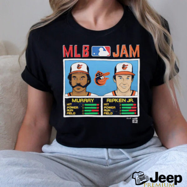 MLB Jam Orioles Murray And Ripken Jr Baltimore Orioles caricature shirt