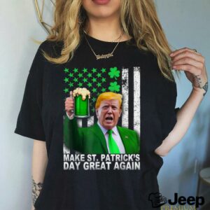 Make St Patricks Day Great Again Funny Trump Men Women...
