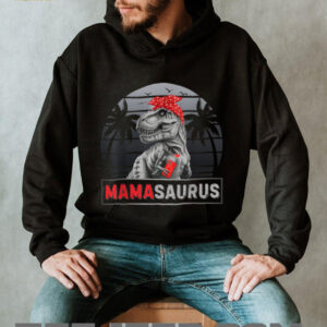 Mamasaurus Retro Dinosaur Funny Family Day Mama Saurus Humor T Shirt2