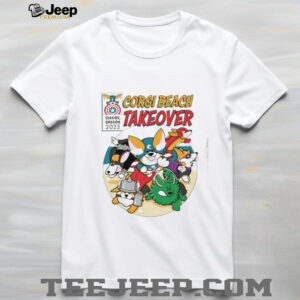 Marvel Corgi beach takeover 2025 shirt4