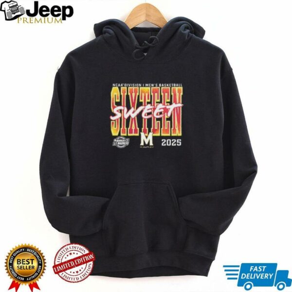Maryland Terrapins 2025 NCAA Men’s Basketball Tournament March Madness Sweet 16 shirt