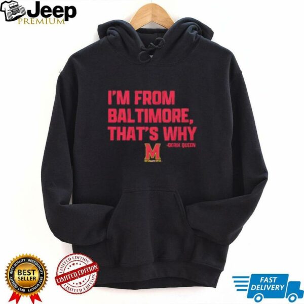 Maryland Terrapins basketball Derik Queen I’m from Baltimore shirt