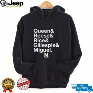 Maryland Terrapins basketball Queen and Reese and Rice and Gillespie and Miguel shirt0