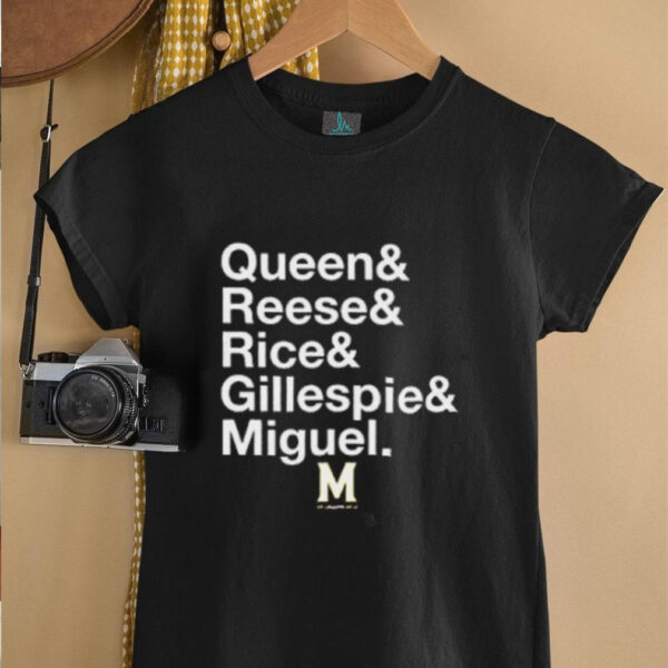 Maryland Terrapins basketball Queen and Reese and Rice and Gillespie and Miguel shirt