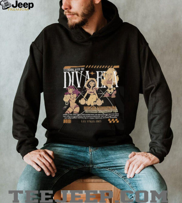 Melina Standing with The Diva Era shirt