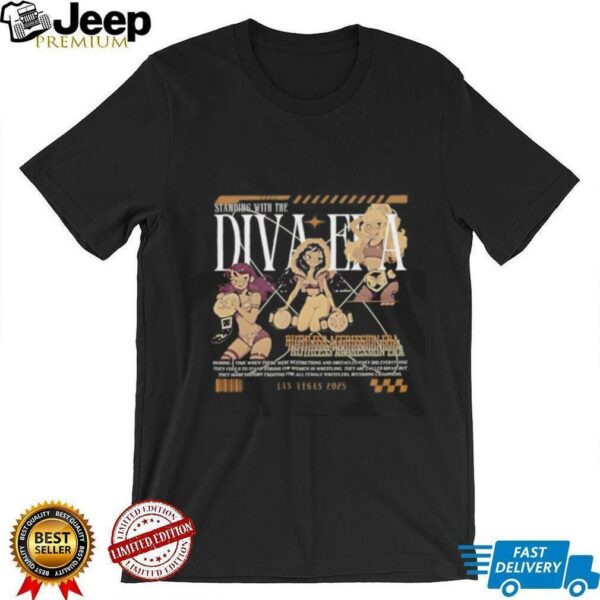 Melina Standing with The Diva Era shirt