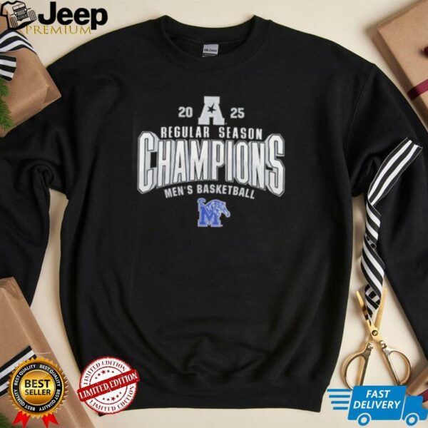 Memphis Tigers Men’s Basketball AAC Champs 2025 Regular shirt