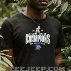 Memphis Tigers Mens Basketball AAC Champs 2025 Regular shirt2