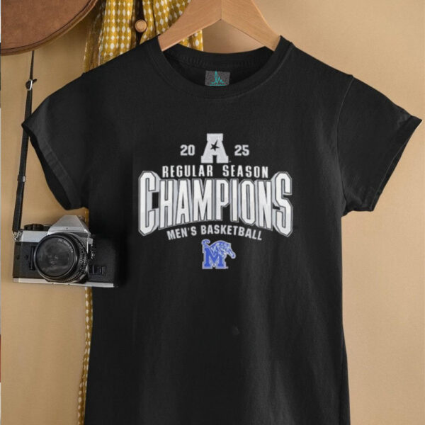 Memphis Tigers Men’s Basketball AAC Champs 2025 Regular shirt