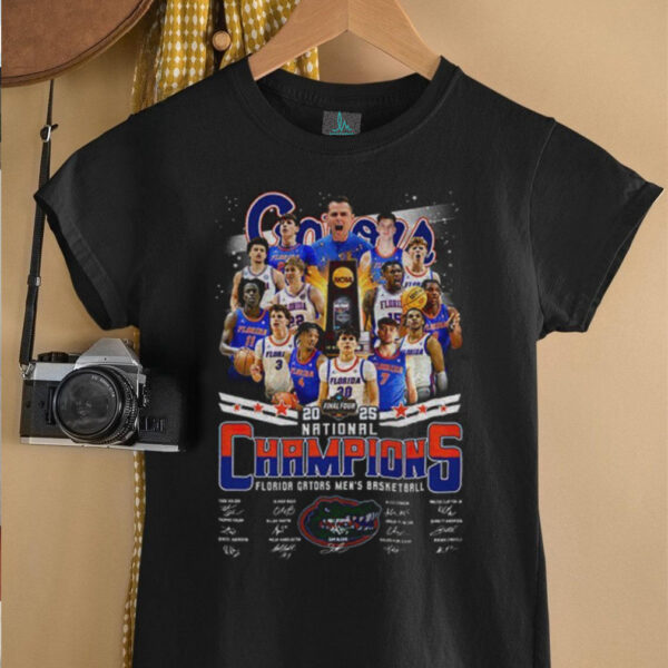 Men’s Basketball National Champions Florida Gators NCAA 2025 signature shirt