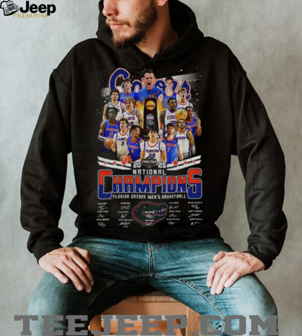 Men’s Basketball National Champions Florida Gators NCAA 2025 signature shirt