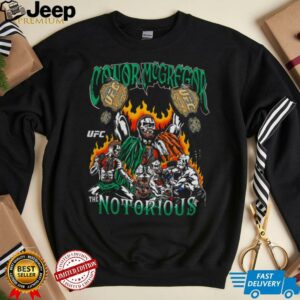 Mens Black Conor McGregor Double Champ T Shirt2